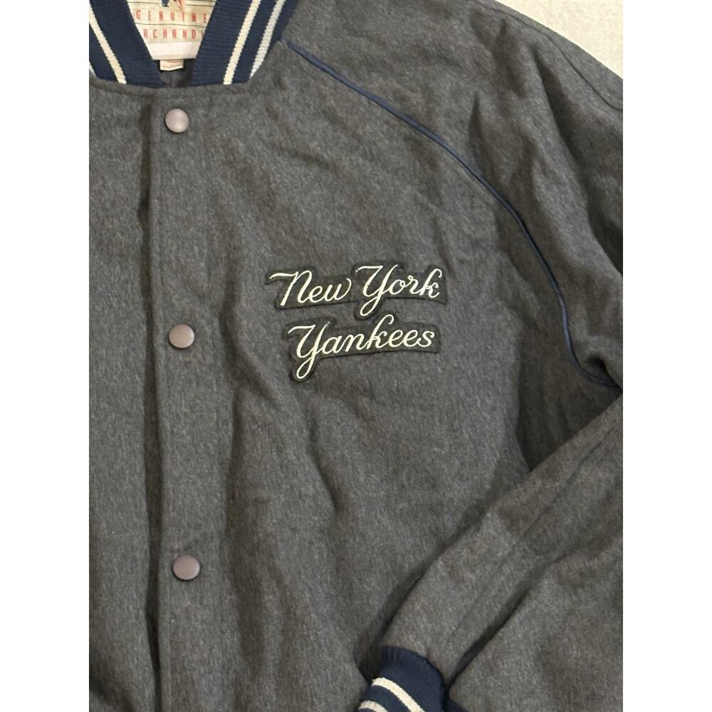 90s Vtg NY Yankees G-III Sports By Carl Banks Wool Blend Bomber Jacket SZ Xxl - Picture 2 of 7